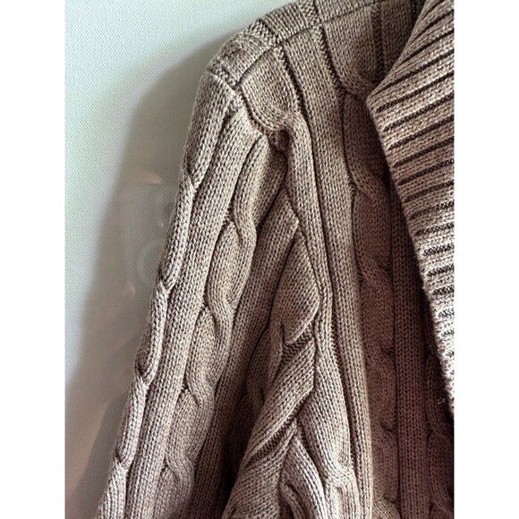 NWT lauren RALPH LAUREN WOMEN'S SWEATER LARGE L Cable-Knit Buckle-Trim - Picture 3 of 4